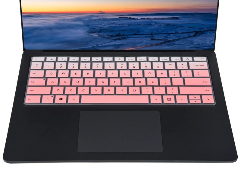 CaseBuy Keyboard Cover for 2023-2019 Microsoft Surface Laptop 6 5 4 3 Gen 13.5" & 15", Surface Book 3 13.5 and 15 inch, Protector Accessories(Not Fit Surface Laptop 7 2024 2025) - Ombre Pink - Image 3